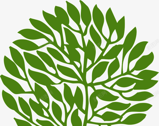创意手绘扁平绿色的植物大树png免抠素材_88icon https://88icon.com 创意 大树 扁平 植物 绿色