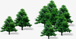创意合成摄影效果绿色大树素材