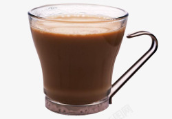 冬日暖人热饮玻璃咖啡杯素材