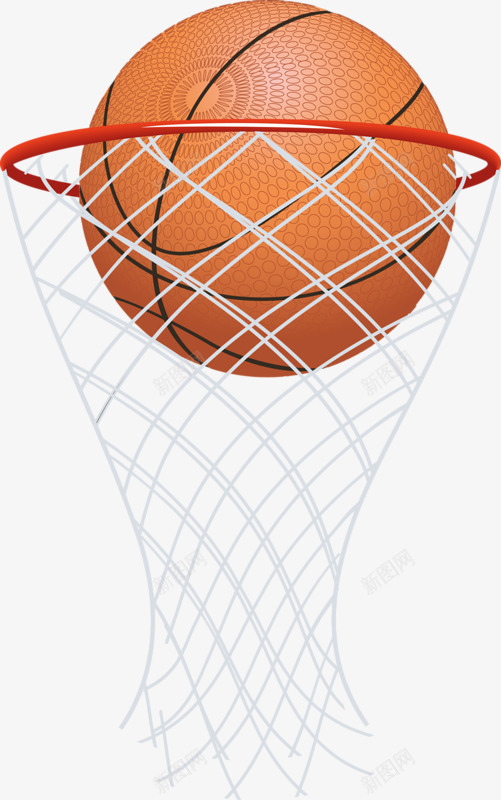 篮球网和篮球png免抠素材_88icon https://88icon.com 体育器材 实物 实用 橙色