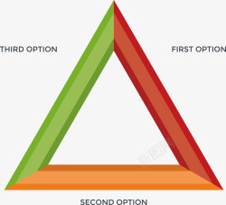 创意三角形目录图素材