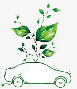 减少排放绿色环保汽车高清图片