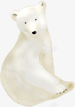 冬季北极熊展板素材