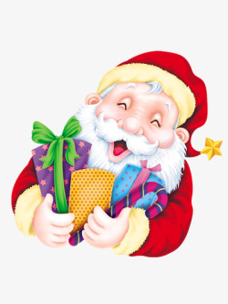 开心的圣诞老人素材