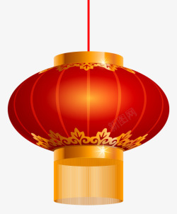 红灯笼图案中国风红色灯笼挂饰高清图片