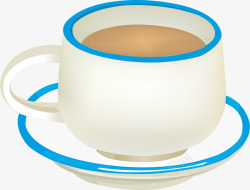 茶盘奶茶卡通杯子矢量图素材