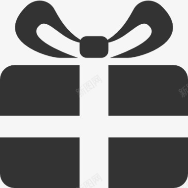 礼盒化妆品圣诞节礼物盒图标图标