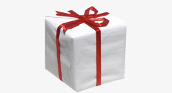圣诞节白色礼物盒素材