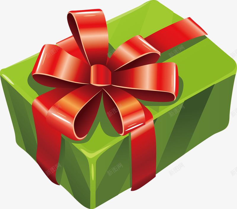 圣诞节立体礼盒圣诞礼物矢量图ai免抠素材_88icon https://88icon.com 包装盒 圣诞礼物 圣诞节 礼盒 立体 红丝带礼盒 绿色礼盒 矢量图