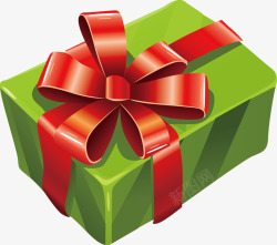 丝带礼盒立体插画圣诞节立体礼盒圣诞礼物矢量图高清图片