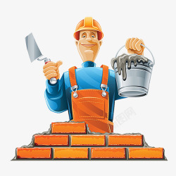 砌砖工人工人高清图片