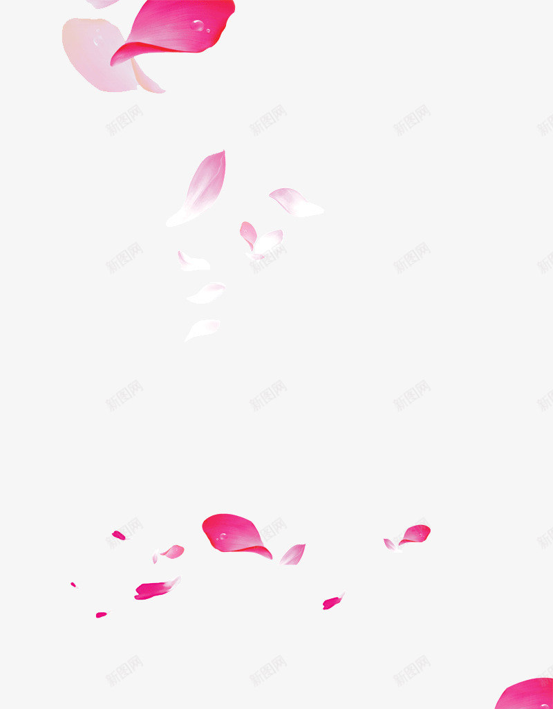 粉色花瓣漂浮物png免抠素材_88icon https://88icon.com 桃花 漂浮物 粉色 素材 花瓣