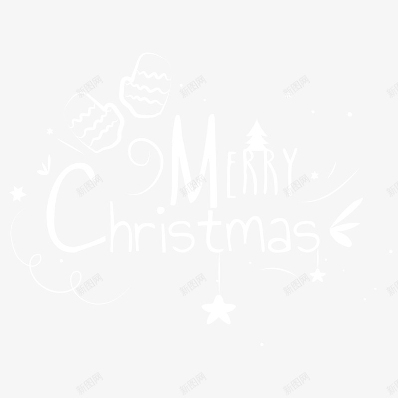 银色圣诞矢量图ai免抠素材_88icon https://88icon.com 圣诞节 彩色底纹 扁平化 矢量图案 英文字母 设计图 矢量图