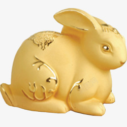 金兔元宝陶瓷兔子高清图片