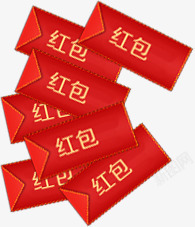 双12红包装饰元素素材