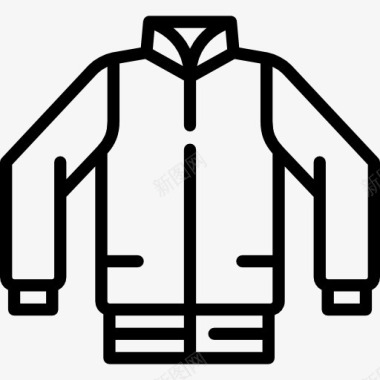时尚冬季外套夹克图标图标