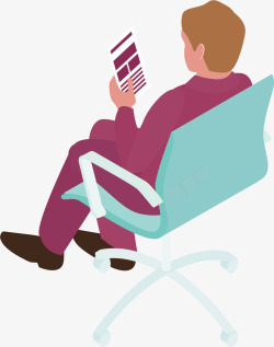 坐着玩手机男子坐着玩手机的男人矢量图高清图片