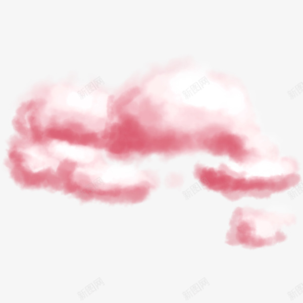 漂浮的云彩png免抠素材_88icon https://88icon.com 云彩 云朵 手绘 漂浮 粉色