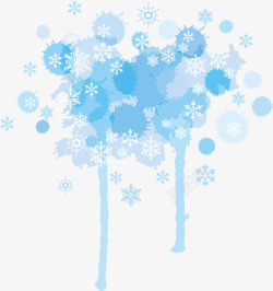 液体汞背景图片冬日蓝色雪花液体高清图片