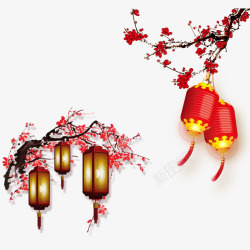 春节喜庆元素灯笼素材