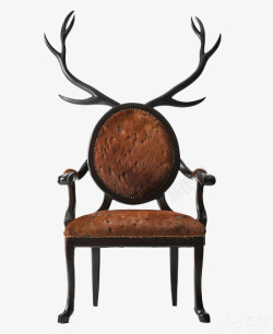 鹿头创意靠背椅素材