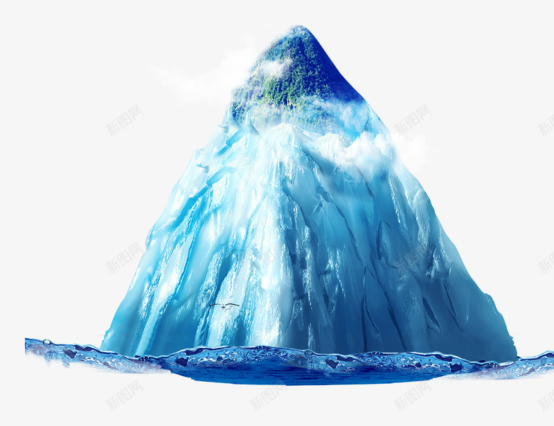 漂浮冰山psd免抠素材_88icon https://88icon.com 冰块 冰山 模型 海上漂浮 漂浮