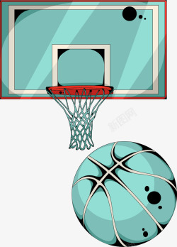 篮球篮框元素素材