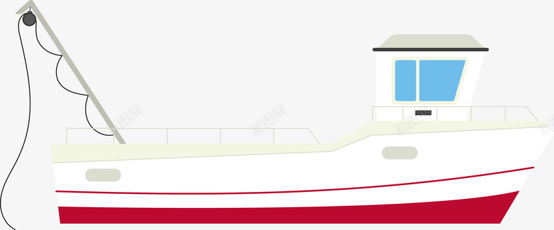 卡通渔船png免抠素材_88icon https://88icon.com 卡通 卡通船 帆船 木船 水上工具 渔船 渔船插图 渔船矢量 船 轮船