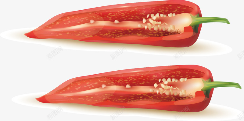 切好辣椒矢量图ai免抠素材_88icon https://88icon.com 切好 切好辣椒 辣椒矢量 矢量图