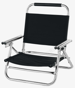 黑色布料不锈钢椅子素材