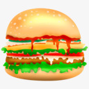 汉堡快食品食品汉堡垃圾食品食物png免抠素材_88icon https://88icon.com burger fast food hamburger junk 垃圾 快 汉堡 食品