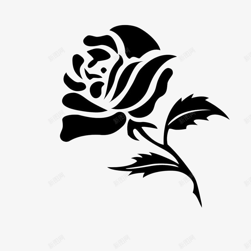 高贵典雅png免抠素材_88icon https://88icon.com 3D玫瑰 好看的 美丽的 花朵 鲜艳的 黑色的