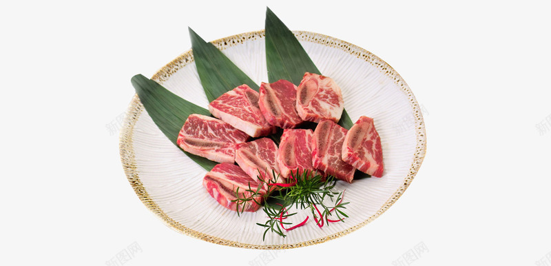 牛仔骨png免抠素材_88icon https://88icon.com 新鲜牛骨 牛肉 牛骨 盘子 美食 美食原料