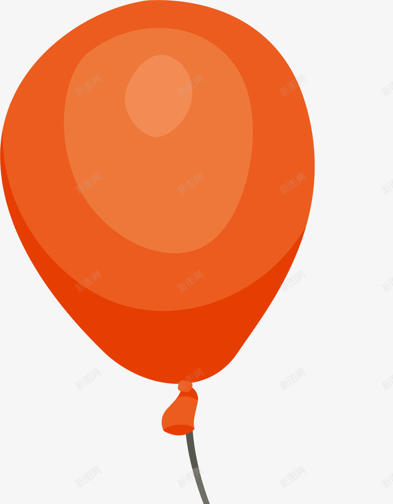 儿童节漂浮的橙色气球png免抠素材_88icon https://88icon.com 一个气球 一只气球 儿童节 升空 橙色气球 漂浮的气球