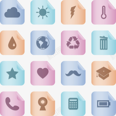 纸张矢量图图标图标