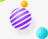 漂浮的小球色彩png免抠素材_88icon https://88icon.com 3d漂浮球球 动感漂浮素材 多种颜色小球 渐变漂浮小球 漂浮的小球