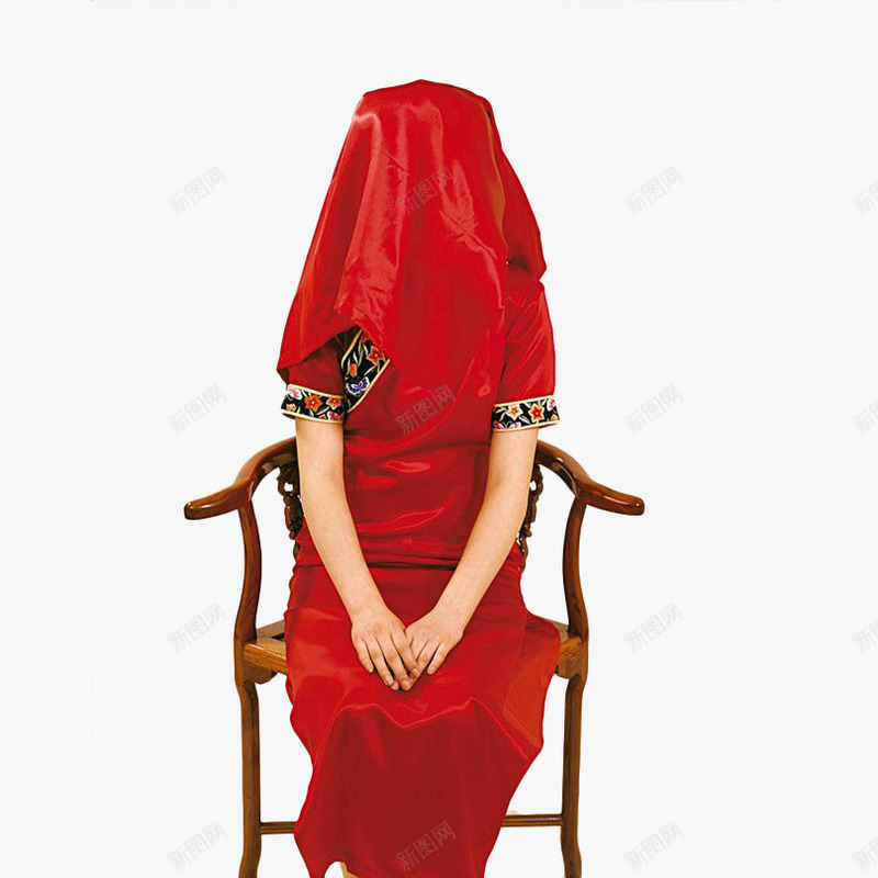 中国风新娘坐椅子上png免抠素材_88icon https://88icon.com 中国风 古典 古装新娘 喜庆 婚礼 椅子 红盖头 设计