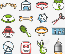 手绘宠物用品素材