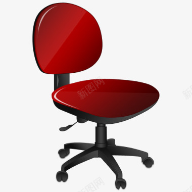 红色椅子红色商务人物图标图标