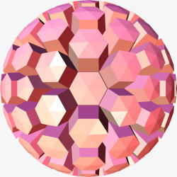 粉色蜂窝网格图形素材