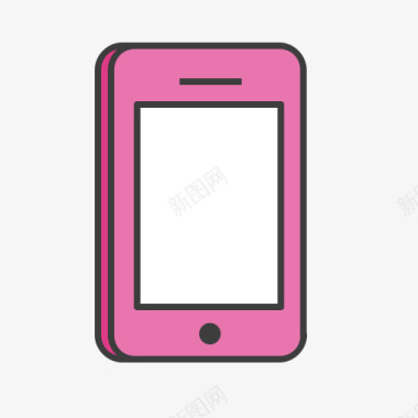 智能手机转移iPhone移动电话粉红屏幕智图标图标
