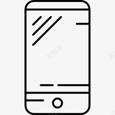 手机电视剧垂直的iPhone图标图标