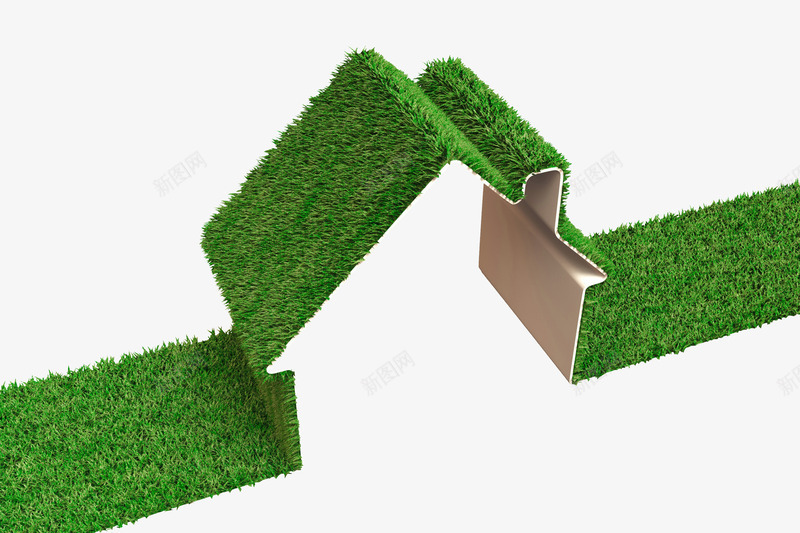绿色环保草地房子png免抠素材_88icon https://88icon.com 房子形状 环保 绿色 绿色家园 背景 草地 装饰图案 设计