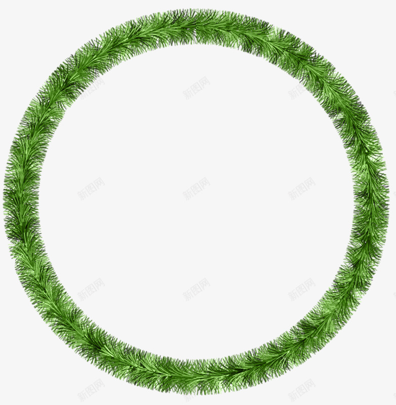 绿色装饰圆环png免抠素材_88icon https://88icon.com 圆环 框架 绿色 装饰
