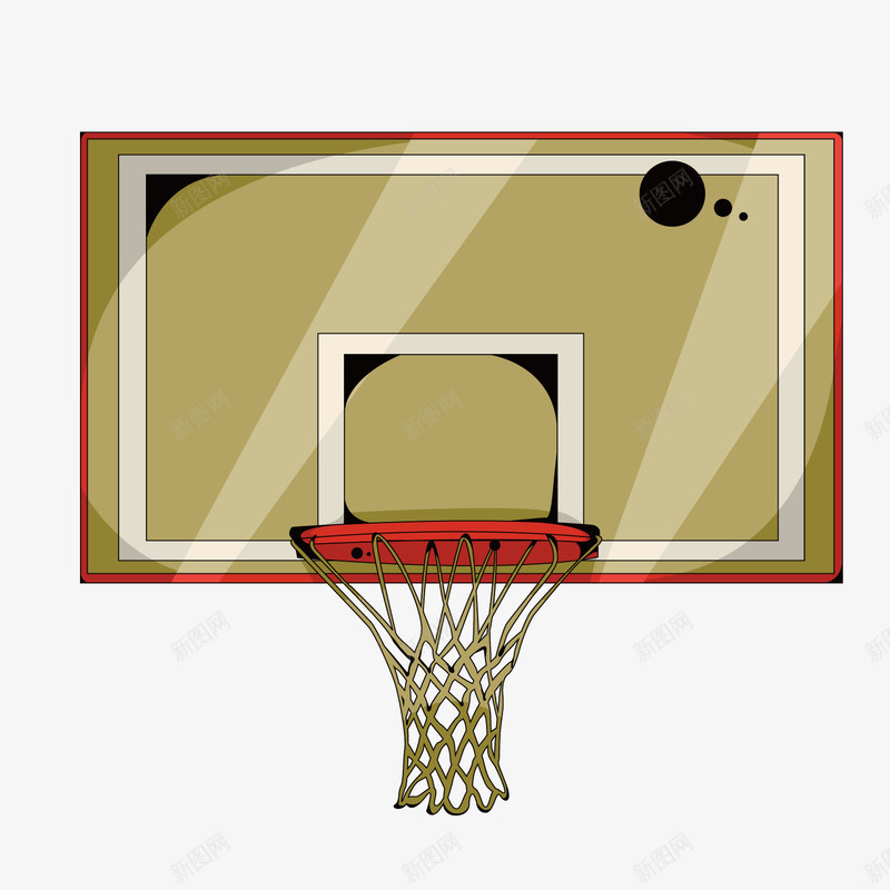 卡通篮球篮板蓝框png免抠素材_88icon https://88icon.com 卡通 篮板 篮球 蓝框