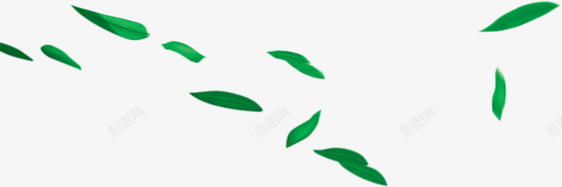 绿色叶子漂浮点缀装饰png免抠素材_88icon https://88icon.com 叶子 漂浮 点缀 绿色 装饰