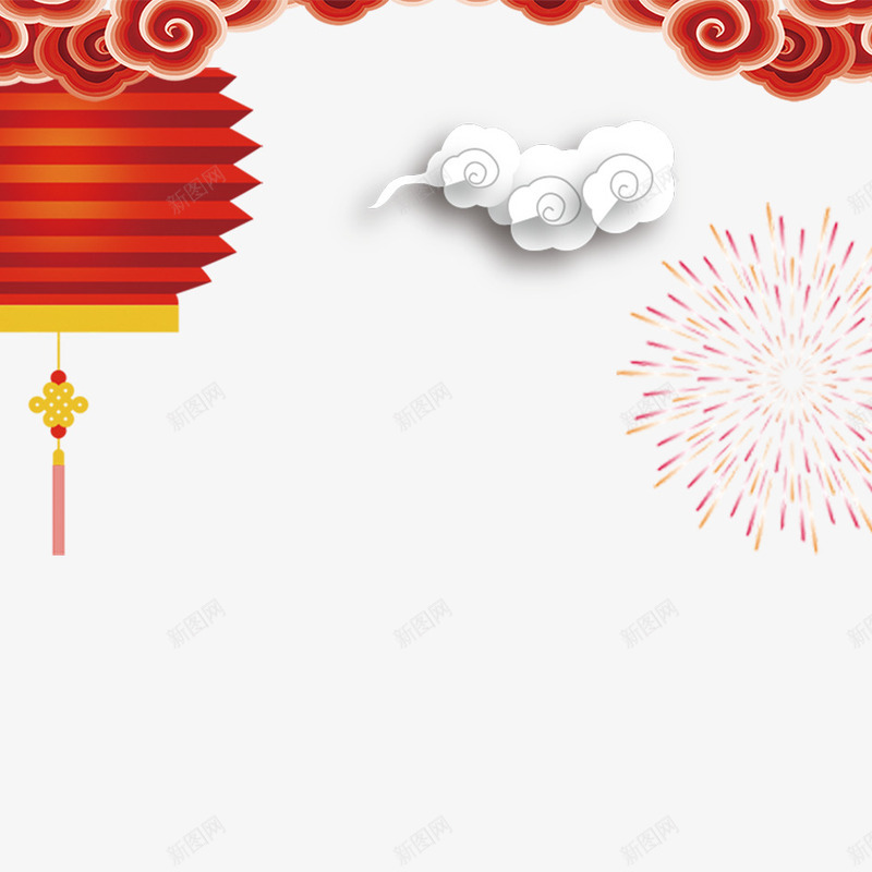 春节png免抠素材_88icon https://88icon.com 2018年 2018年狗年 喜庆 团聚 春节 灯笼 烟花 狗年 狗年大吉 祝福 祥云 节日 装饰