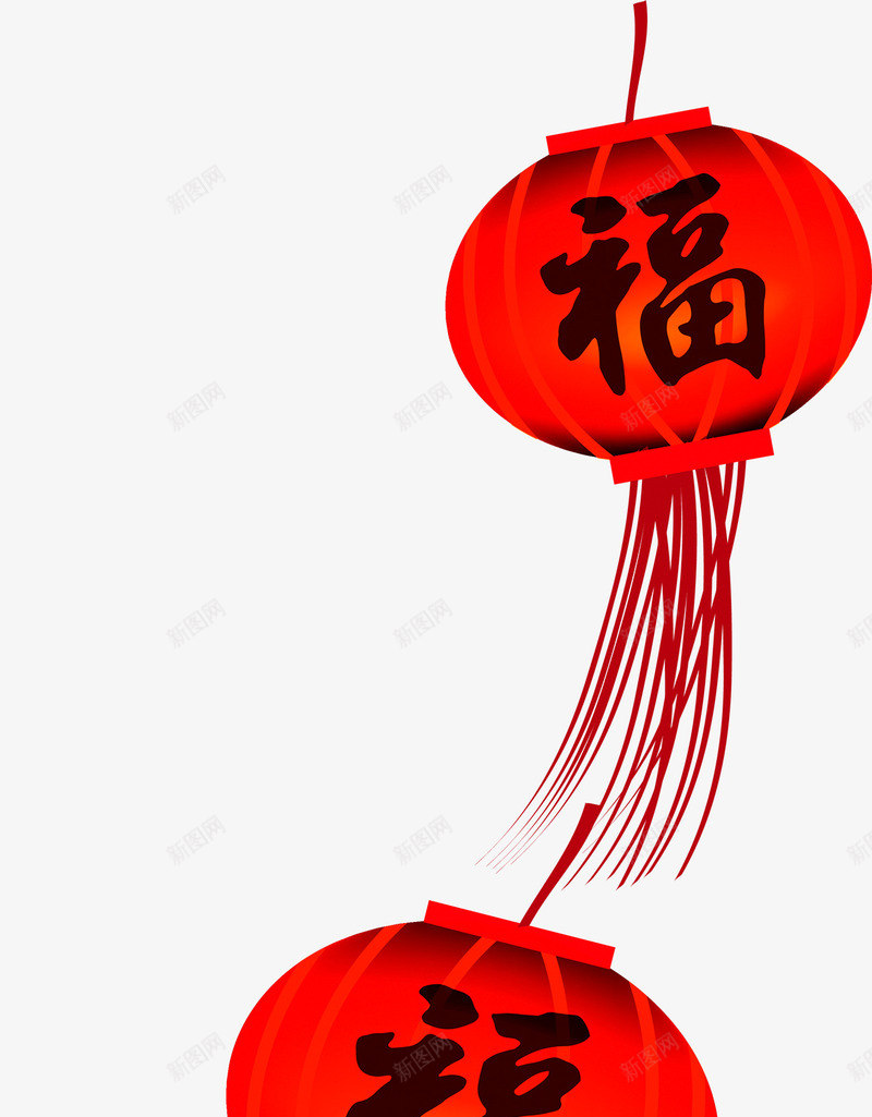 红色灯笼矢量图ai免抠素材_88icon https://88icon.com 中国风 喜庆 新年 春节 灯笼 红色 矢量图