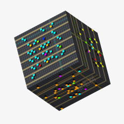 漂浮立方体素材