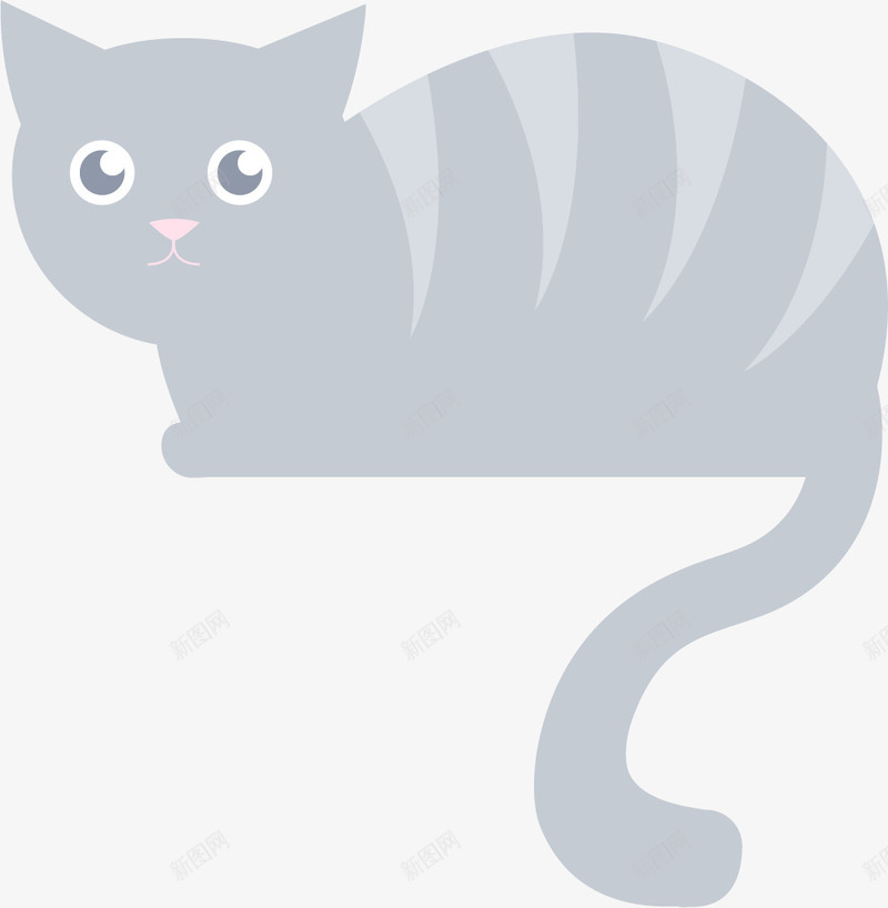 匍匐的小猫png免抠素材_88icon https://88icon.com 匍匐 卡通猫咪 小猫 猫咪 猫咪手绘 猫咪简笔画 简笔猫咪